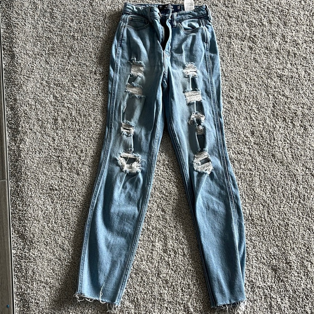 Hollister high rise mom jeans